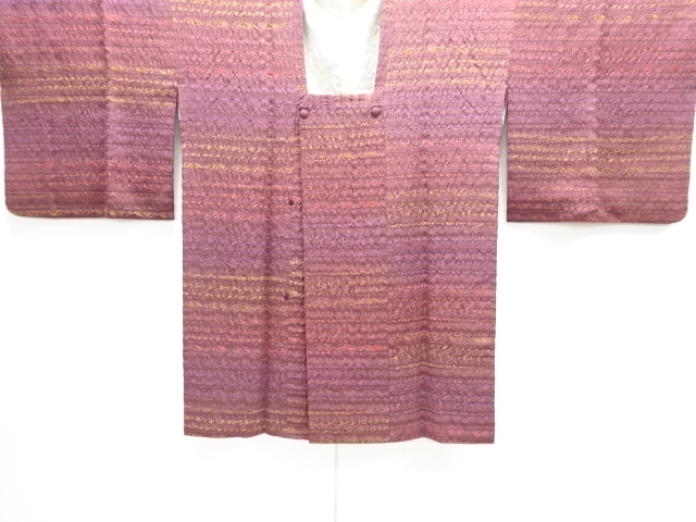 JAPANESE MICHIYUKI COAT / STRIPE & ABSTRACT FLOWER